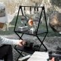 Outdoor Camping Portable Multi-layer Aluminum Alloy Folding Storage Shelving