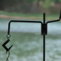 Outdoor heavy strong camping equipment iron lamp holder with hooks for camping