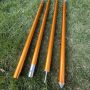 Removable Knurling Tip Camping Anodized Golden Aluminum Tent Pole