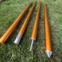 Removable Knurling Tip Camping Anodized Golden Aluminum Tent Pole