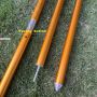 Removable Knurling Tip Camping Anodized Golden Aluminum Tent Pole