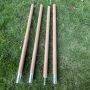 High Quality Camping Anodized Wooden Aluminum Tent Tarp Pole