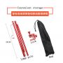 Outdoor Red Lamp Pole Folding Light Pole Portable Inserted Strong Stand Camp Lamp Bracket