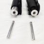 4 sections 2.8 Meter Telescopic Aluminum Tent Pole Flip Lock Tarp Tube Outdoor Camping Tool Rod Pipe