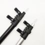4 sections 2.8 Meter Telescopic Aluminum Tent Pole Flip Lock Tarp Tube Outdoor Camping Tool Rod Pipe