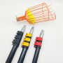 Newest product long handle fruit picker with light extension aluminum pole