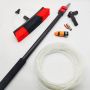 12FT/3.6M Aluminum Telescopic Water Fed Pole Brush For Window Cleaning 