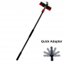12FT/3.6M Aluminum Telescopic Water Fed Pole Brush For Window Cleaning 
