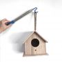 9.8 Feet Bird Feeder Stainless Steel Pipe Telescopic Pole Extension Tube Pick Up Tool Disc Golf Retriever