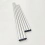 19mm 550mm 750mm Anodized Silver Aluminum Tubes with Plastic End Cap