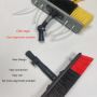 2 Color Options Telescopic Water Fed Pole Flow Through Brushes for Solar Panels Cleaning