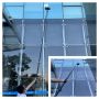 2 Color Options Telescopic Water Fed Pole Flow Through Brushes for Solar Panels Cleaning