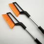 Portable Telescopic Easy Installation 2 In 1 Car Snow Removal Cleaning Brush with Ice Scrapper