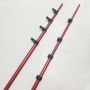 Wholesale 18 Foot Custom Color Orange Aluminum Flip Lock Extendable Telescopic Stick for Outdoor Camping