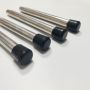 Custom Lightweight Easy to Carry Stainless Steel Antenna Rod Telescopic Collapsible Pole with Rubber End Cap