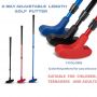 New Arrivals Aluminum Adjustable Length Mini Golf Putter Suitable for kids, Teenagers and Adults