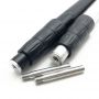 Retractable tent poles telescopic telescoping tarp poles aluminum telescopic pole with spring button lock