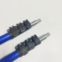 5FT Matt Anodized Blue Aluminum Extension Pole with 3/4 ACME Thread Used Near Sea Water