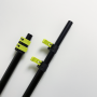 Telescopic pole factory heavy duty aluminum extendable tool with customized lock color for cleaning rod