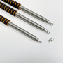 Stainless Steel Telescopic Billiard Cue Stick American Pool Game Practice Cues for Begginer Starters