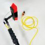 12ft-36ft heavy duty telescopic aluminum waterfed pole with nylon brush for window cleaning & solar penal washing