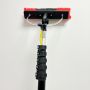 12ft-36ft heavy duty telescopic aluminum waterfed pole with nylon brush for window cleaning & solar penal washing