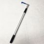 Custom length color aluminum telescopic pole extension rod cargo retriever with cleaning brush