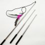 Stainless Steel Telescopic Pole Interactive Dog Toys Teaser Wand For Outdoor Exercise & Training
