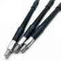 Wholesale Anodized Black Silver Aluminum Telescopic Pole Extendable Cleaning Tool with American Thread