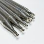 Stainless Steel Telescopic Whip Antenna Pole with 3/8-20 Male Thread Base for Radio Communication