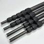 Carbon Fiber Camera Support Pole with Custom Part and Length Matt Black