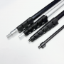 Customizable Length Aluminum Telescopic Extension Pole with Two Slots for Outdoor Camping and Photography Use