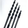 Carbon Fiber Camera Support Pole with Custom Part and Length Matt Black for Microphone Boom Rod