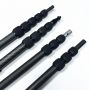 Carbon Fiber Camera Support Pole with Custom Part and Length Matt Black for Microphone Boom Rod