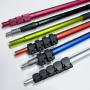 High Strength Anodized Aluminum Telescopic Rod Multi Color Multi Lock Factory Supply