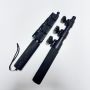 Custom 875mm Anodized Black Aluminum Telescopic Extension Pole with Flip Lock